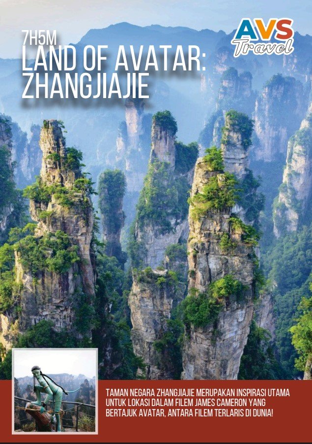 7D5N Land of Avatar : ZhangJiaJie